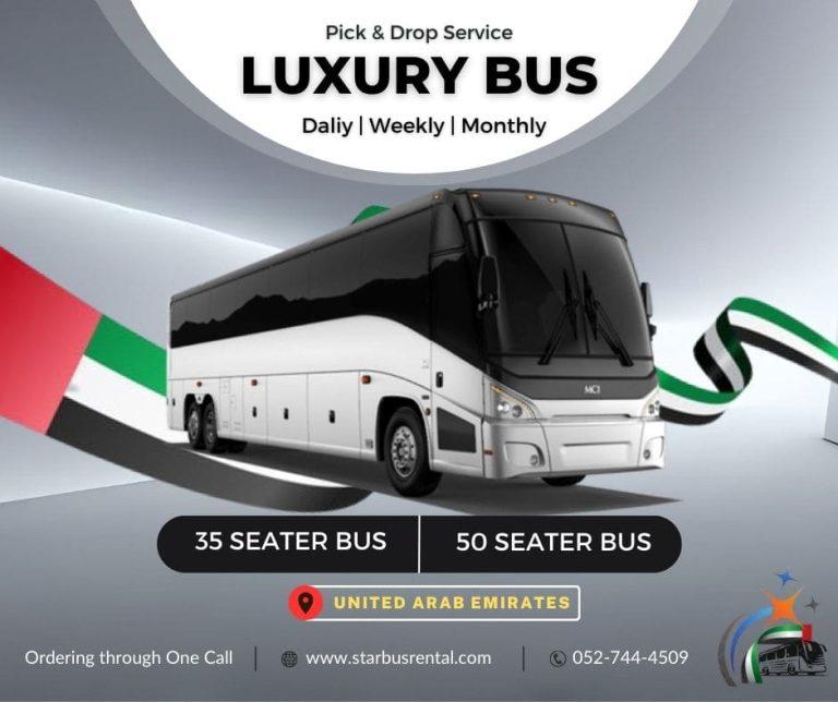 Luxury Bus Rental Dubai 35 50 Seater Luxury Bus Dubai