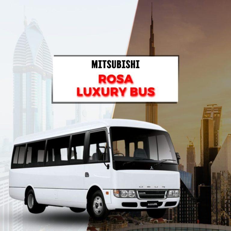 Mitsubishi Rosa Bus For Rent Seater Bus Dubai Sharjah Ajman