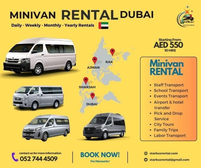 Mini Van Rental Dubai Minivan Rental Dubai