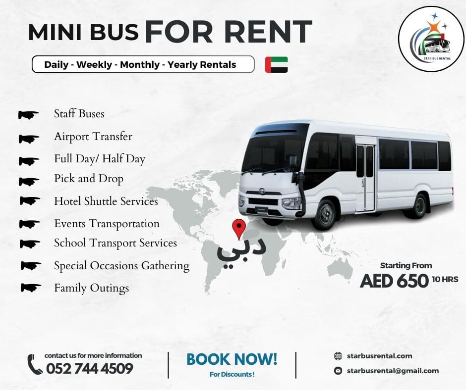Minibus For Rent in Dubai