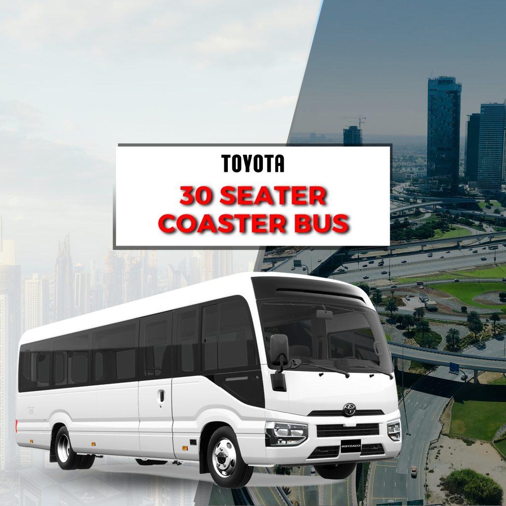 30 seater Coaster Bus Rental Umm Al Quwain