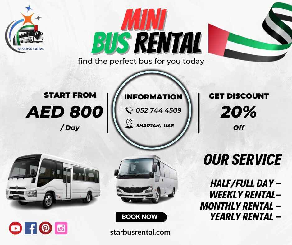 Sharjah Minibus rental