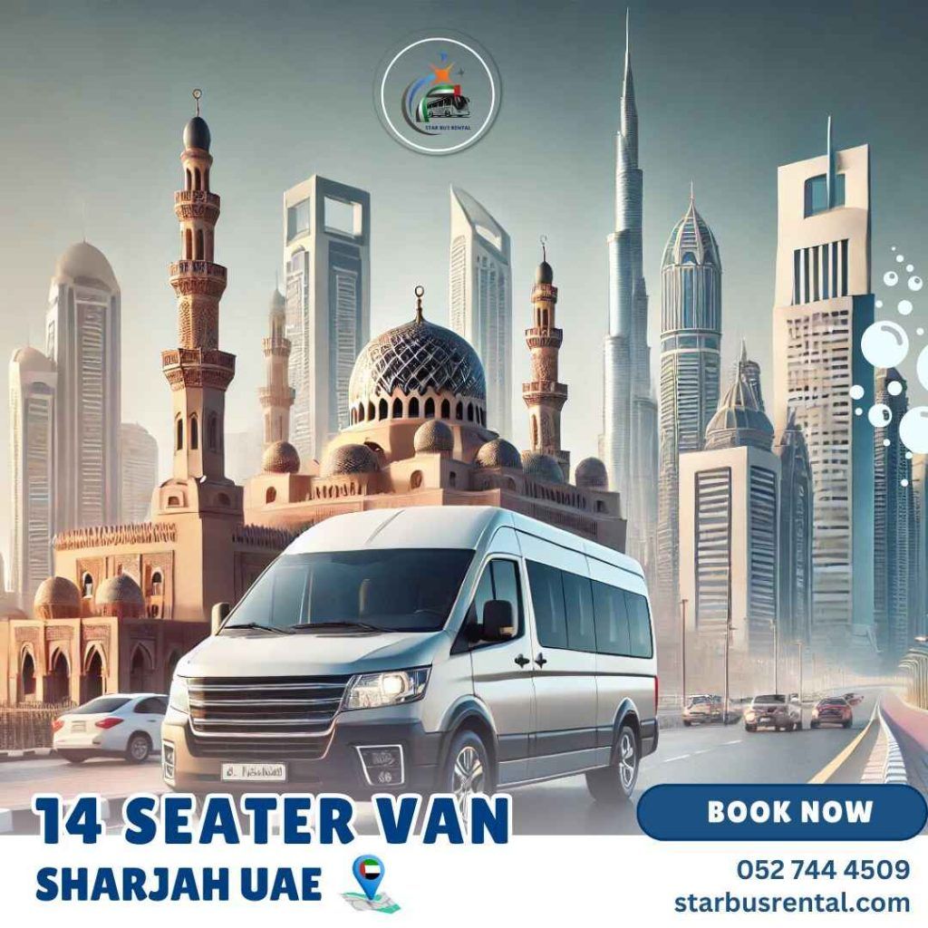 14 seater van rental sharjah