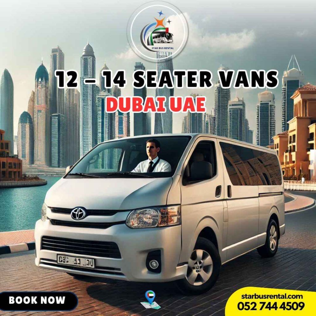 Toyota Hiace rental in Dubai for comfortable group travel