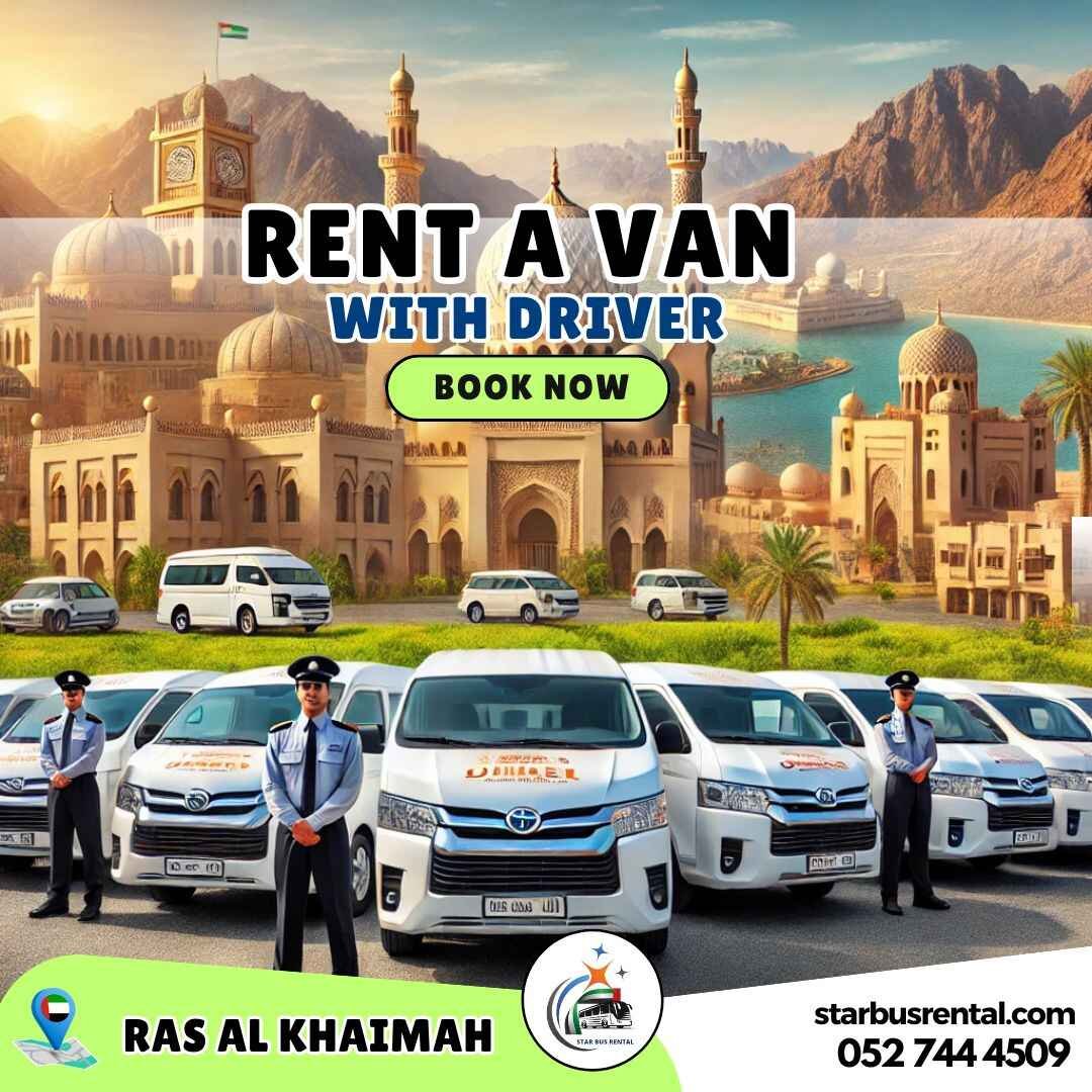 Van Rental Rate Van Rental Ras Al Khaimah | 12 to 14 Seater Vans with Driver UAE
