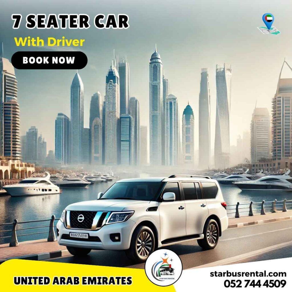 7 Seater Car Rental | Nissan Patrol | Dubai | Sharjah | Ajman