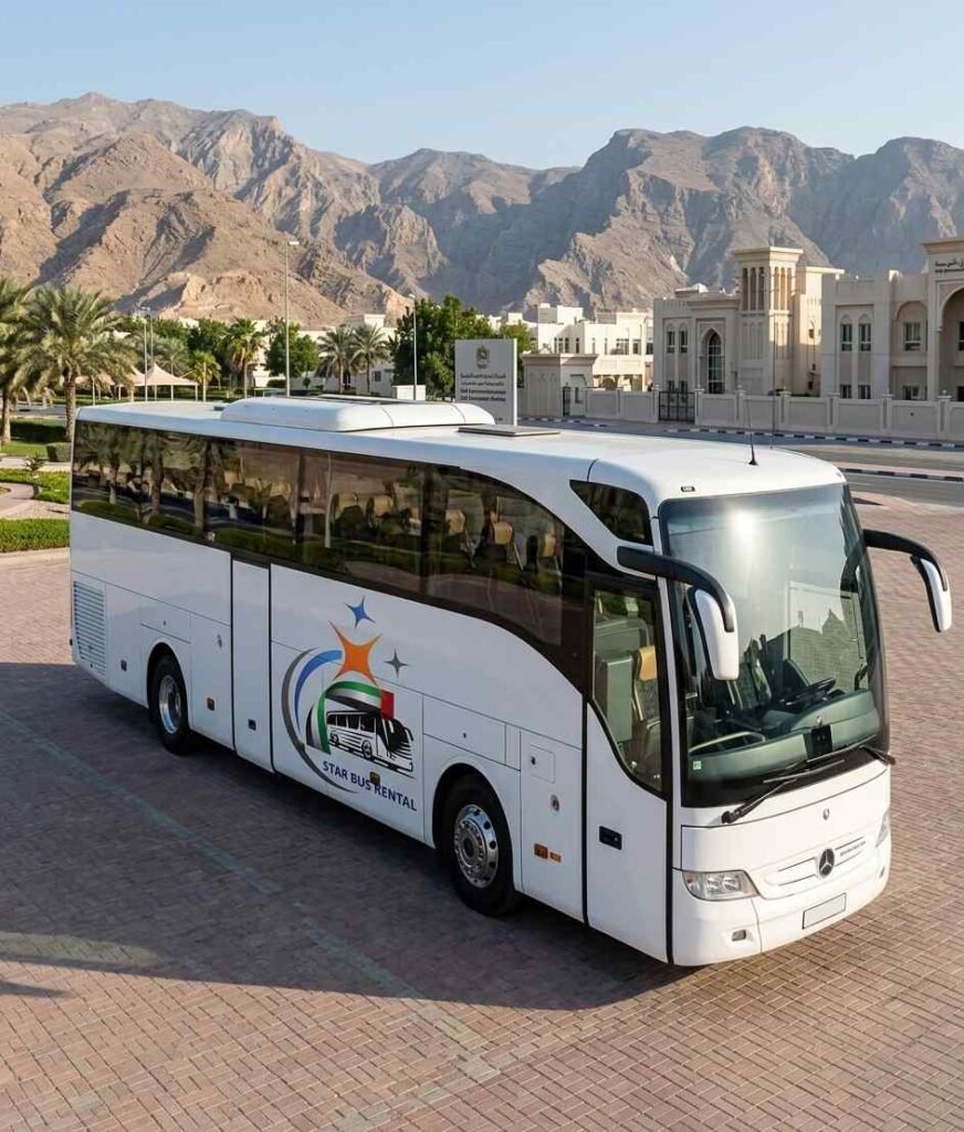 50 seater luxury bus rental Ras Al Khaimah with Star Bus Rental